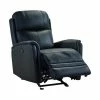 Outlet 🤩 Wolfe Contemporary Leather Power Recliner Chair with USB Black - Armen Living ✔️