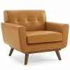 Promo 🥰 Engage Leather Lounge Accent Armchair Tan - Modway 🧨 -Living Room Chairs Sales unnamed file 5313
