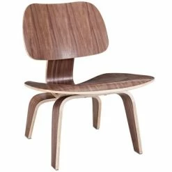 Cheap 👏 Fathom Wood Lounge Chair - Modway Walnut ❤️ -Living Room Chairs Sales unnamed file 5381