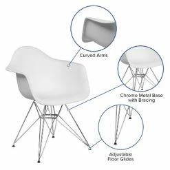 Coupon ⌛ Flash Furniture Alonza Series Plastic Chair with Arms and Chrome Base 🛒 -Living Room Chairs Sales unnamed file 540