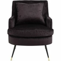 Discount 😀 Studio 55D Virginia Corduroy Charcoal Accent Chair 🌟 -Living Room Chairs Sales unnamed file 5412