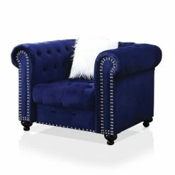 Hot Sale 💯 Paseo Button Tufted Chair with Nailhead Trim - miBasics Blue 🧨 -Living Room Chairs Sales unnamed file 5469