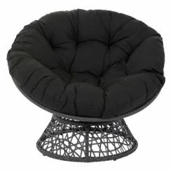 Budget ๐ฏ Papasan Chair - OSP Home Furnishings Gray With Cream Wicker ๐