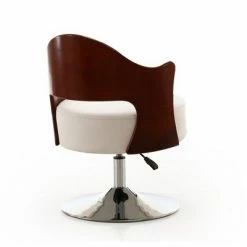 Brand new 🎁 Set of 2 Bopper Faux Leather Adjustable Height Swivel Accent Chairs White - Manhattan Comfort 😍 -Living Room Chairs Sales unnamed file 5482