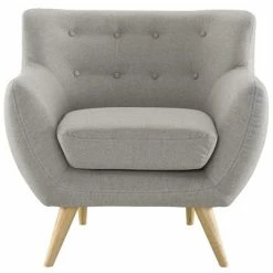 Buy ✨ Remark Upholstered Armchair - Modway Beige 🤩 -Living Room Chairs Sales unnamed file 5513