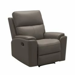 Hot Sale 🛒 Andrew Top Grain Leather Recliner - Abbyson Living Gray 🔥 -Living Room Chairs Sales unnamed file 5518