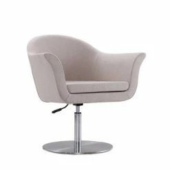 Best Sale 🧨 Voyager Woven Swivel Adjustable Accent Chair - Manhattan Comfort Smokey Blue ⭐ -Living Room Chairs Sales unnamed file 5537