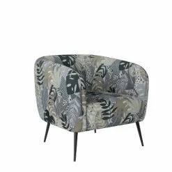 Cheap 🤩 Cheramie Barrel Chair - Handy Living Modern Linen Black 🎉