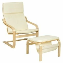 Top 10 ✨ Costway Relax Lounge Chair & Padded Ottoman Set w/ Magazine Rack Beige 😉 -Living Room Chairs Sales unnamed file 5591