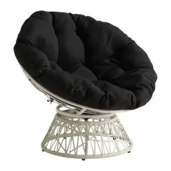 Budget 💯 Papasan Chair - OSP Home Furnishings Gray With Cream Wicker 🛒 -Living Room Chairs Sales unnamed file 563