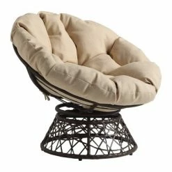 Budget 💯 Papasan Chair - OSP Home Furnishings Gray With Cream Wicker 🛒 -Living Room Chairs Sales unnamed file 565