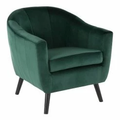 Best reviews of 😉 Rockwell Contemporary Velvet Accent Chair - LumiSource Blue ✨ -Living Room Chairs Sales unnamed file 5655