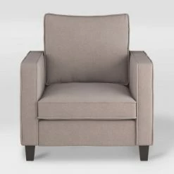 Brand new ๐ Georgia Fabric Accent Armchair Taupe - CorLiving โ๏ธ