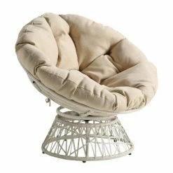 Budget 💯 Papasan Chair - OSP Home Furnishings Gray With Cream Wicker 🛒 -Living Room Chairs Sales unnamed file 566