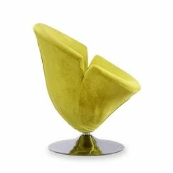 New 🥰 Set of 2 Tulip Velvet Swivel Accent Chairs Green - Manhattan Comfort ❤️ -Living Room Chairs Sales unnamed file 5666