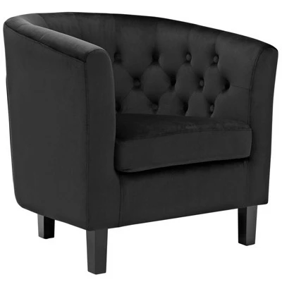 Outlet π₯ Prospect Velvet Armchair - Modway Black π₯° 7 Outlet π₯ Prospect Velvet Armchair - Modway Black π₯° - Image 5