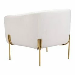 Best Sale 🔥 Mikala Armchair Ivory/Gold - ZM Home ⌛ -Living Room Chairs Sales unnamed file 5718