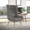 Buy 🤩 Sampson Twill Accent Chair - Manhattan Comfort Wheat 🥰 -Living Room Chairs Sales unnamed file 5722