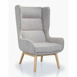 Buy 🤩 Sampson Twill Accent Chair - Manhattan Comfort Wheat 🥰 -Living Room Chairs Sales unnamed file 5727