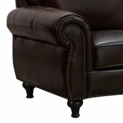 Discount ❤️ Hobson Leather Armchair - Abbyson Living Brown ❤️