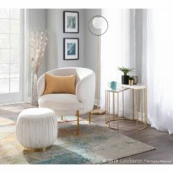 Top 10 ✔️ Chloe Contemporary Accent Chair - LumiSource Gold/black 🤩 -Living Room Chairs Sales unnamed file 5798