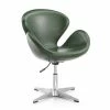 Best Sale 🧨 Set of 2 Raspberry Faux Leather Adjustable Swivel Chairs Forest Green - Manhattan Comfort 🎁 -Living Room Chairs Sales unnamed file 5823