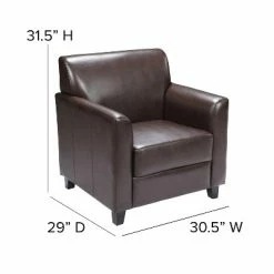 Deals 🎁 Flash Furniture HERCULES Diplomat Series LeatherSoft Chair with Clean Line Stitched Frame 🎁 -Living Room Chairs Sales unnamed file 5830
