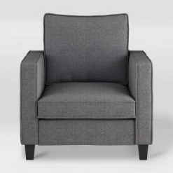 Cheapest ๐ฏ Georgia Fabric Accent Armchair Gray - CorLiving ๐คฉ
