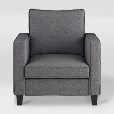 Cheapest 💯 Georgia Fabric Accent Armchair Gray - CorLiving 🤩 3 Cheapest 💯 Georgia Fabric Accent Armchair Gray - CorLiving 🤩