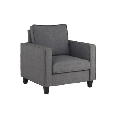 Cheapest 💯 Georgia Fabric Accent Armchair Gray - CorLiving 🤩 4 Cheapest 💯 Georgia Fabric Accent Armchair Gray - CorLiving 🤩 - Image 2