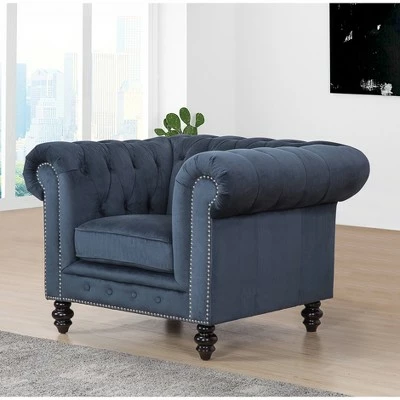 Buy ❤️ Grand Chester Armchair - Abbyson Living Navy ⭐ 4 Buy ❤️ Grand Chester Armchair - Abbyson Living Navy ⭐ - Image 2