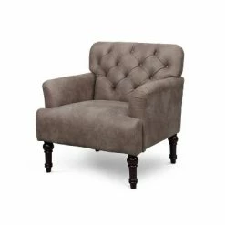 Best reviews of 🎁 Dion Tufted Upholstered Accent Chair - HOMES: Inside + Out Brown 🔥 -Living Room Chairs Sales unnamed file 5888