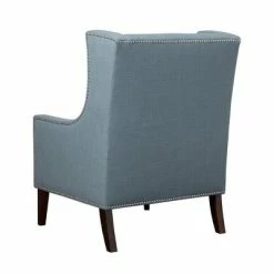 Discount 🌟 Madison Park Colette Wing Chair Blue 🤩