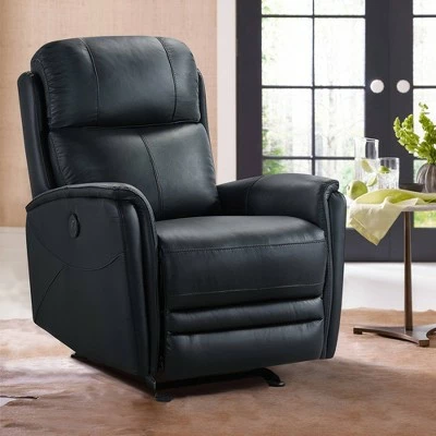 Outlet ๐คฉ Wolfe Contemporary Leather Power Recliner Chair with USB Black - Armen Living โ๏ธ 9 Outlet ๐คฉ Wolfe Contemporary Leather Power Recliner Chair with USB Black - Armen Living โ๏ธ - Image 7