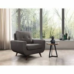 Budget ๐ Polly Stain Resistant Fabric Armchair - Abbyson Living Ivory ๐ฏ