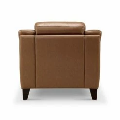 Discount 🌟 Arlen Leather Chair Camel - Abbyson Living 🔔