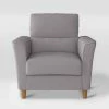 Cheapest 🧨 Georgia Upholstered Accent Armchair Light Gray - CorLiving 🧨 -Living Room Chairs Sales unnamed file 6011