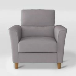 Cheapest ๐งจ Georgia Upholstered Accent Armchair Light Gray - CorLiving ๐งจ