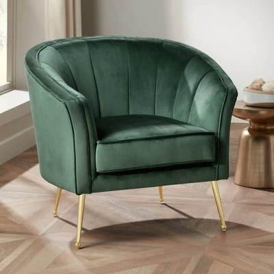 Brand new ๐ 55 Downing Street Leighton Green Velvet and Gold Tufted Accent Chair ๐คฉ 3 Brand new ๐ 55 Downing Street Leighton Green Velvet and Gold Tufted Accent Chair ๐คฉ