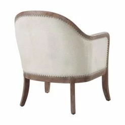 Cheapest 🛒 Farmhouse Style Accent Chair Beige - HomeFare 👍 -Living Room Chairs Sales unnamed file 6068