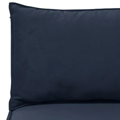 Outlet ๐ Skyline Furniture French Seamed Armless Chair in Velvet - Cloth & Company Velvet Navy ๐ 7 Outlet ๐ Skyline Furniture French Seamed Armless Chair in Velvet - Cloth & Company Velvet Navy ๐ - Image 5