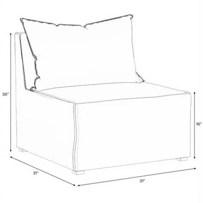 Outlet ๐ Skyline Furniture French Seamed Armless Chair in Velvet - Cloth & Company Velvet Navy ๐ 9 Outlet ๐ Skyline Furniture French Seamed Armless Chair in Velvet - Cloth & Company Velvet Navy ๐ - Image 7