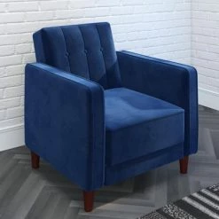 Budget 😀 Isabella Tufted Velvet Accent Chair - Room & Joy Pink ❤️