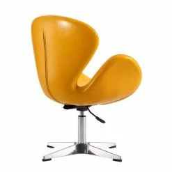 New ✔️ Set of 2 Raspberry Faux Leather Adjustable Swivel Chairs Yellow - Manhattan Comfort 🛒 -Living Room Chairs Sales unnamed file 6128