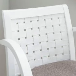 Outlet ⌛ Sumpter Woven Armchair White - Linon 🎁 -Living Room Chairs Sales unnamed file 6135