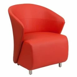 Discount 👏 Flash Furniture LeatherSoft Curved Barrel Back Lounge Chair 👍 -Living Room Chairs Sales unnamed file 6143