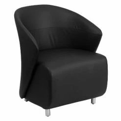 Discount 👏 Flash Furniture LeatherSoft Curved Barrel Back Lounge Chair 👍 -Living Room Chairs Sales unnamed file 6144