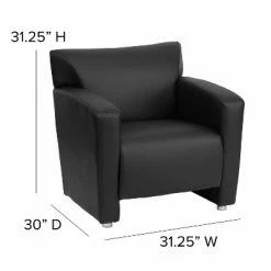 Discount 😉 Flash Furniture HERCULES Majesty Series LeatherSoft Chair with Extended Panel Arms 🎉 -Living Room Chairs Sales unnamed file 6147