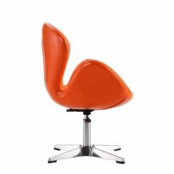 Best Pirce 💯 Set of 2 Raspberry Faux Leather Adjustable Swivel Chairs Tangerine - Manhattan Comfort 😉 -Living Room Chairs Sales unnamed file 6202
