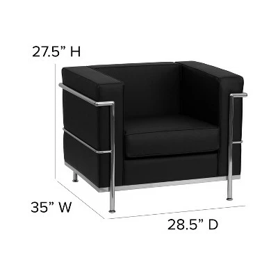 Best deal π Flash Furniture Hercules Regal Series Contemporary LeatherSoft Chair with Encasing Frame π 4 Best deal π Flash Furniture Hercules Regal Series Contemporary LeatherSoft Chair with Encasing Frame π - Image 2